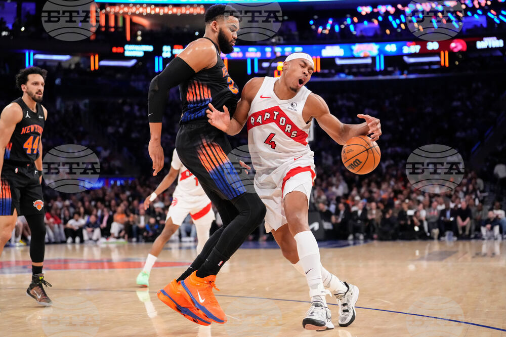 Raptors Knicks Basketball