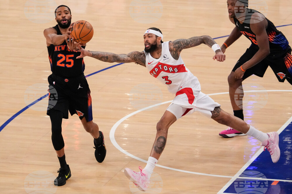 Raptors Knicks Basketball