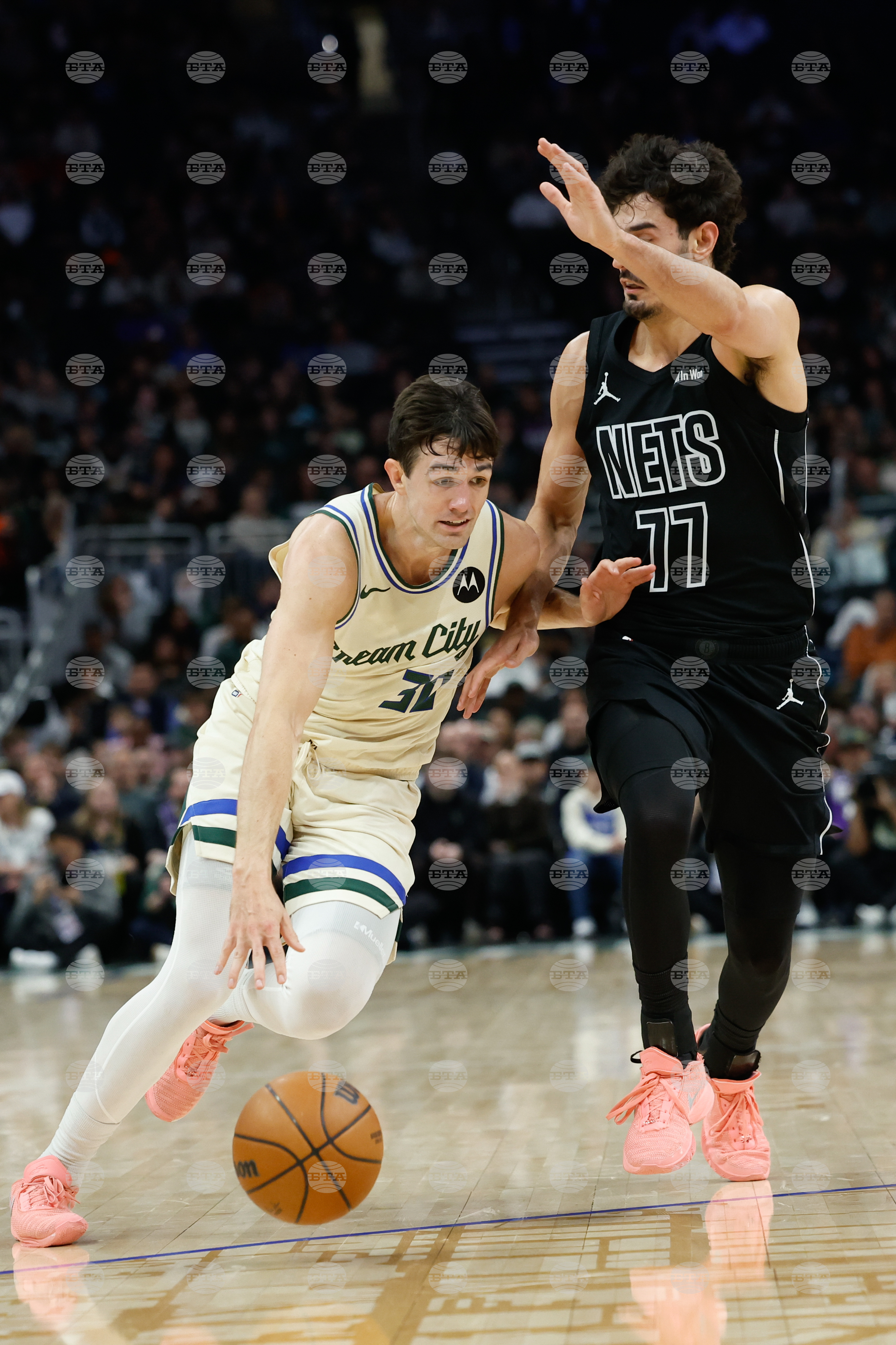 Nets Bucks Basketball