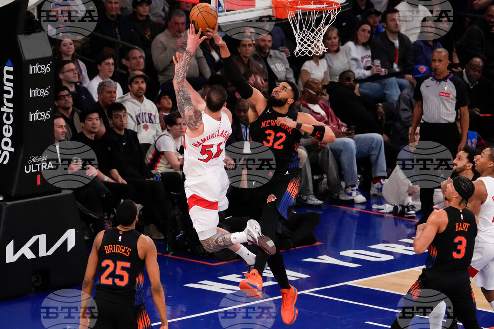 Raptors Knicks Basketball