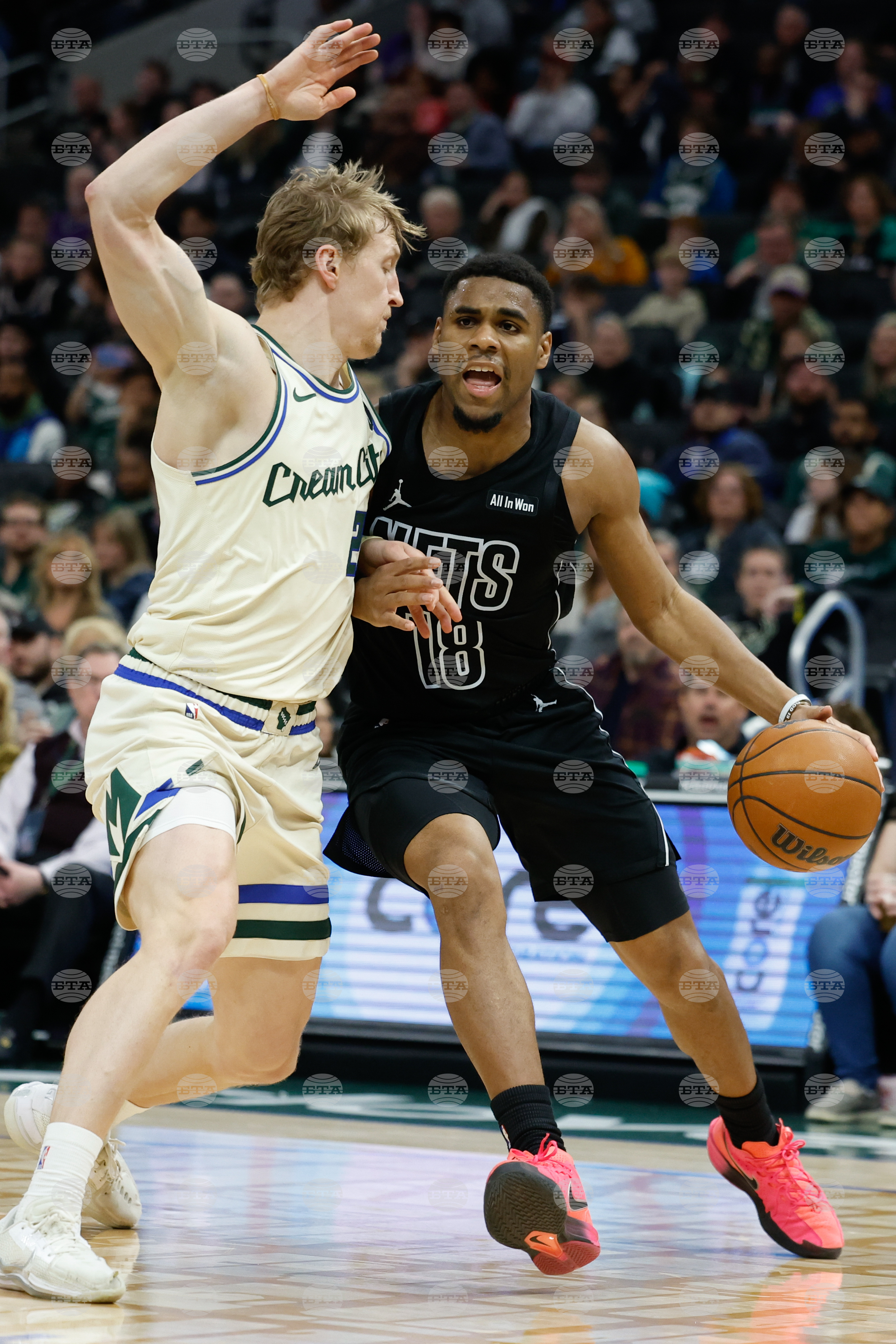 Nets Bucks Basketball