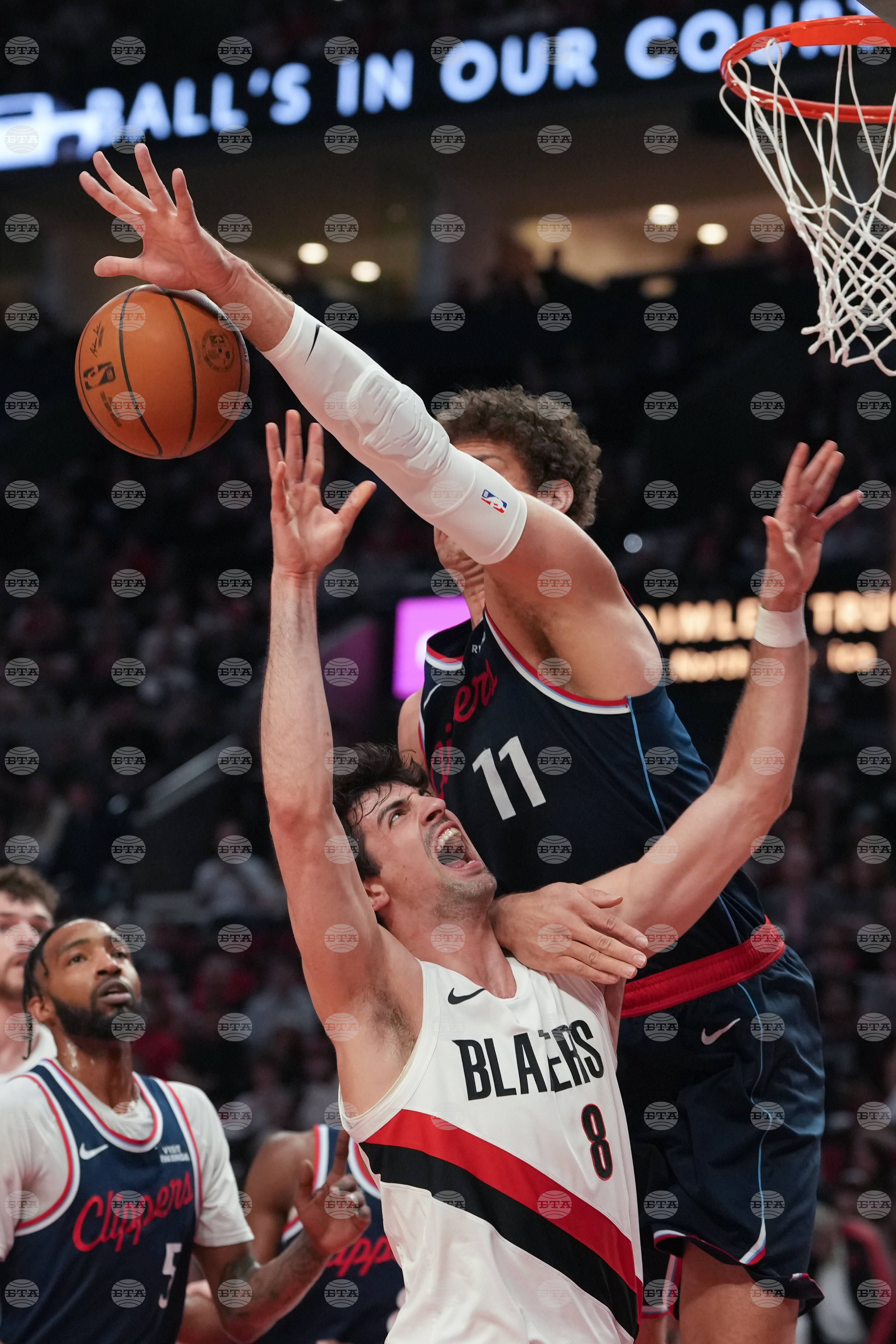 Clippers Blazers Basketball