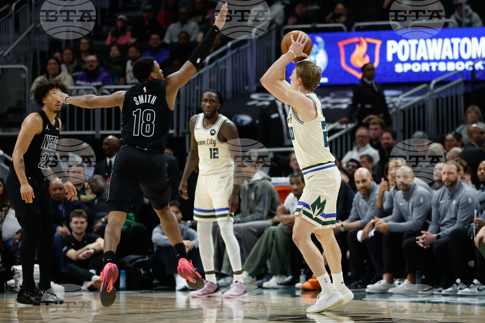 Nets Bucks Basketball