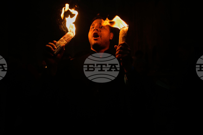 APTOPIX Israel Palestinians Holy Fire