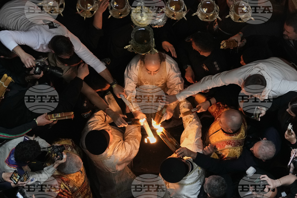 APTOPIX Israel Palestinians Holy Fire