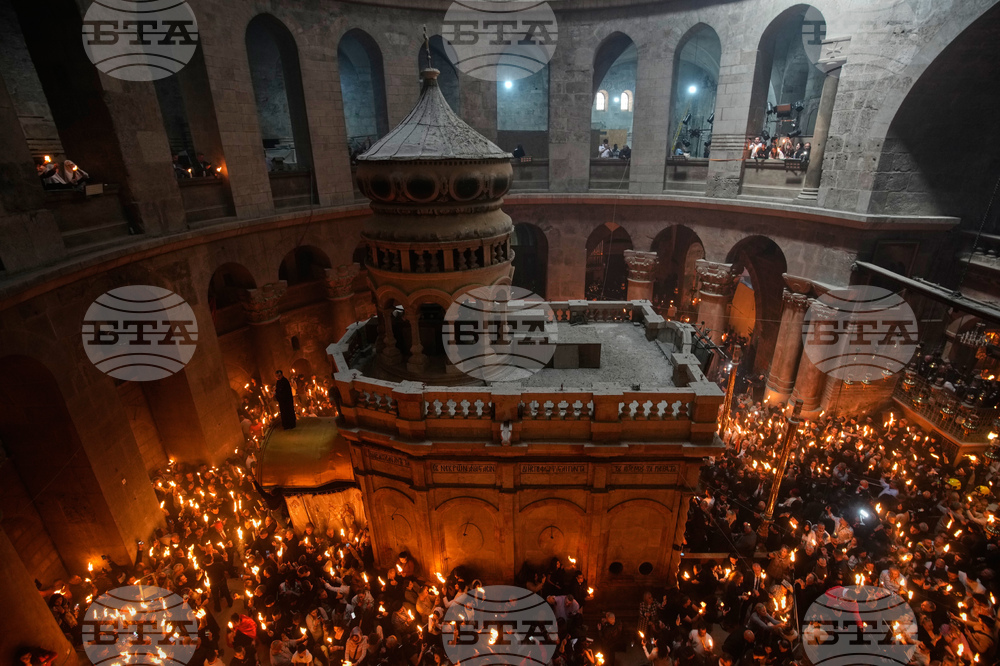 APTOPIX Israel Palestinians Holy Fire