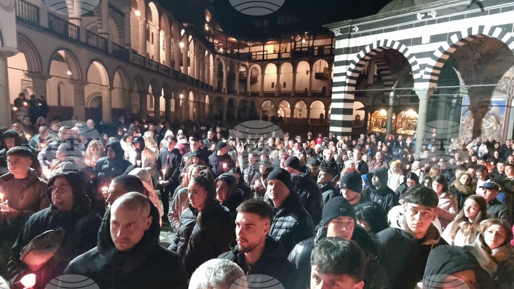 Рилски манастир - Възкресение Христово - пасхално богослужение