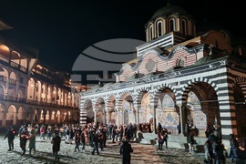 Рилски манастир - Възкресение Христово - пасхално богослужение