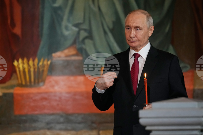 Путин благодари на Руската православна църква за подкрепата ѝ във войната 