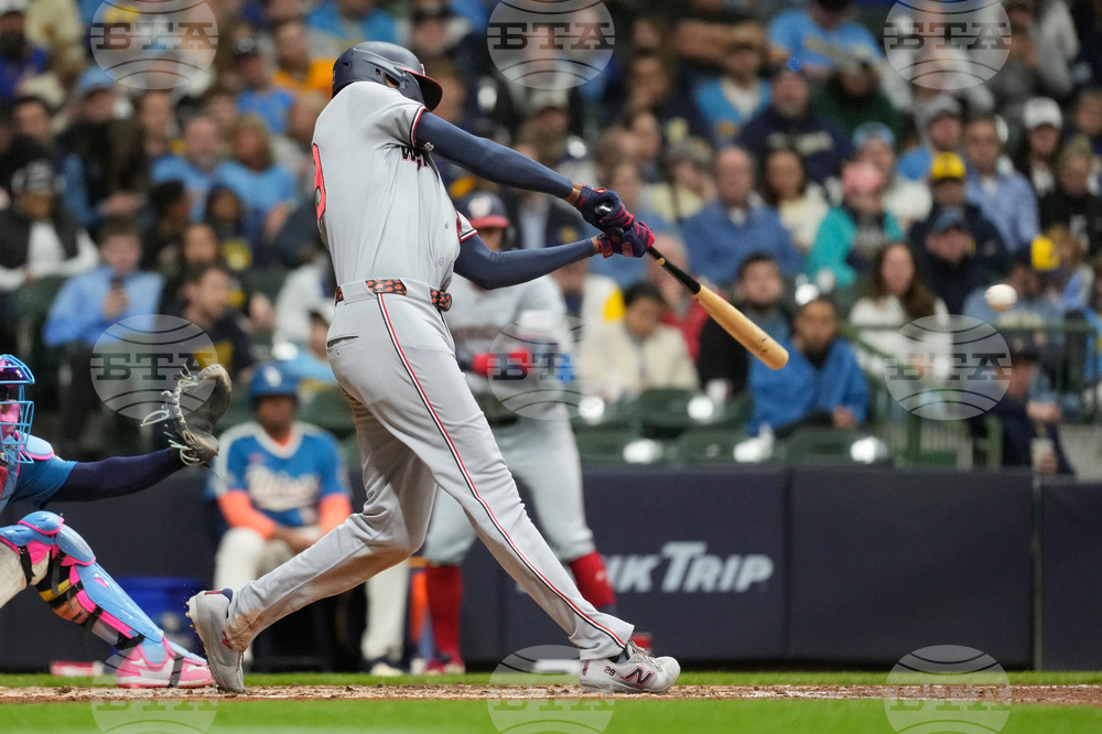 Nationals Brewers Baseball