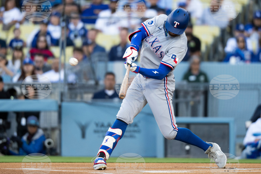 Rangers Dodgers Baseball