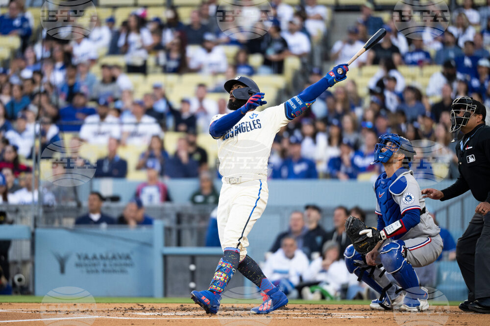 Rangers Dodgers Baseball