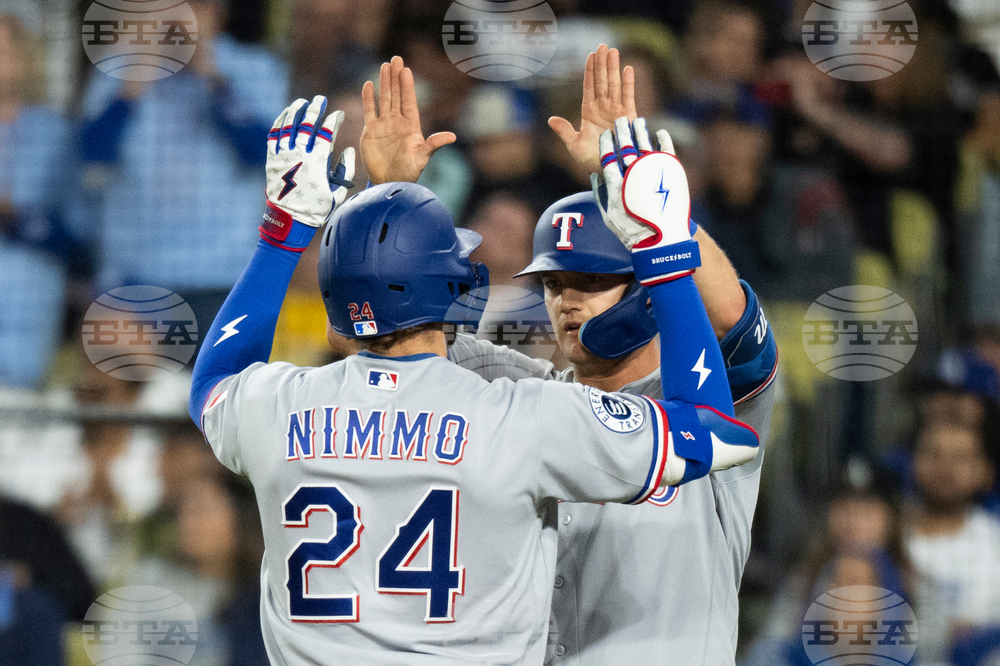 Rangers Dodgers Baseball