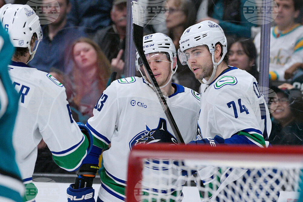 Canucks Sharks Hockey