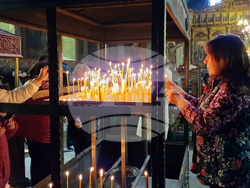 Разград - храм „Св. Николай Мирликийски Чудотворец“  - богослужение за Възкресение Христово