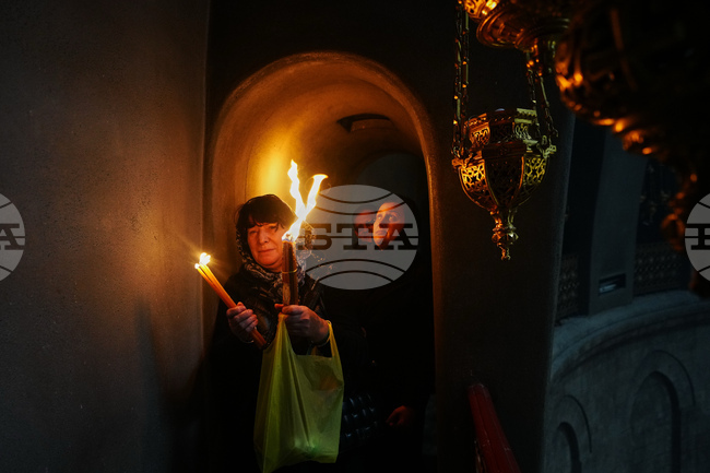 APTOPIX Israel Palestinians Holy Fire