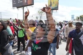 Haiti Worker Protest