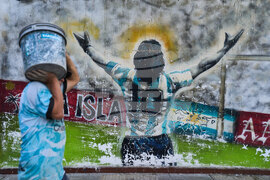 APTOPIX Argentina Maradona