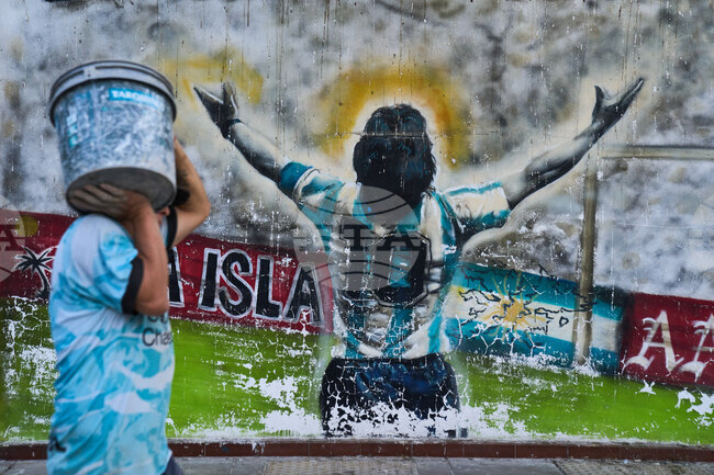 APTOPIX Argentina Maradona