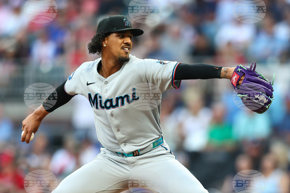 Marlins Braves Baseball