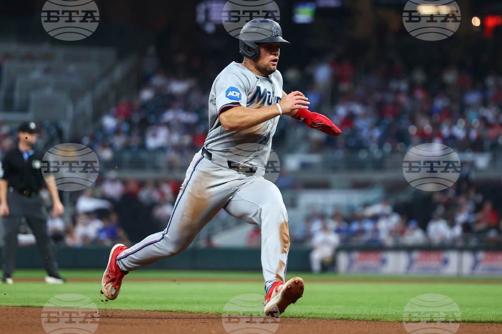 Marlins Braves Baseball