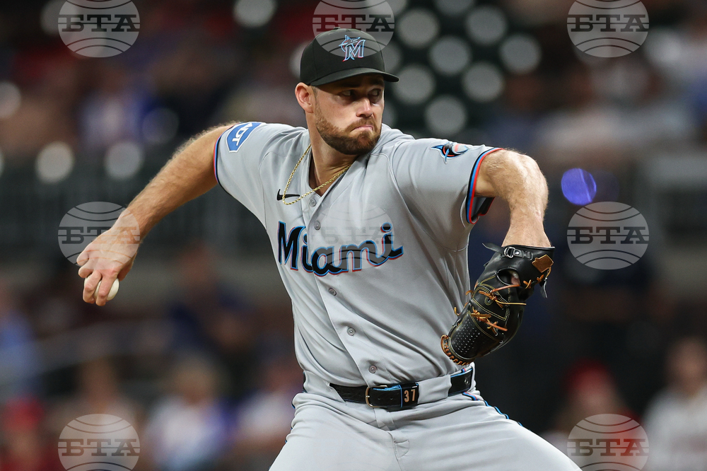 Marlins Braves Baseball