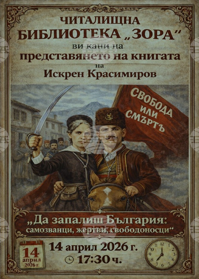 Книга, посветена на Априлското въстание, ще бъде представена в сливенската библиотека „Зора“
