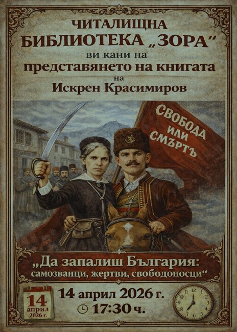 Книга, посветена на Априлското въстание, ще бъде представена в сливенската библиотека „Зора“