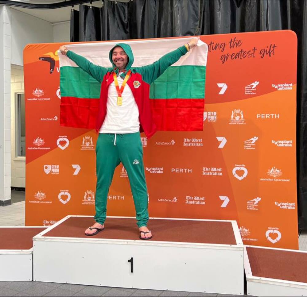 Bulgarian Heart and Kidney Transplantee Wins 100m Breaststroke Title in 2023 World Transplant Games