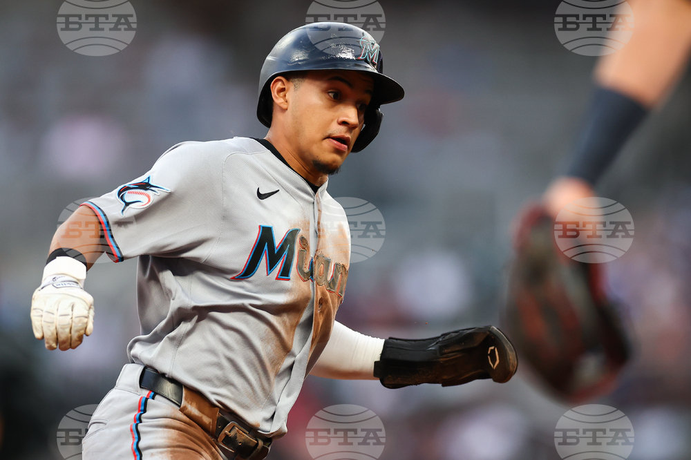 Marlins Braves Baseball