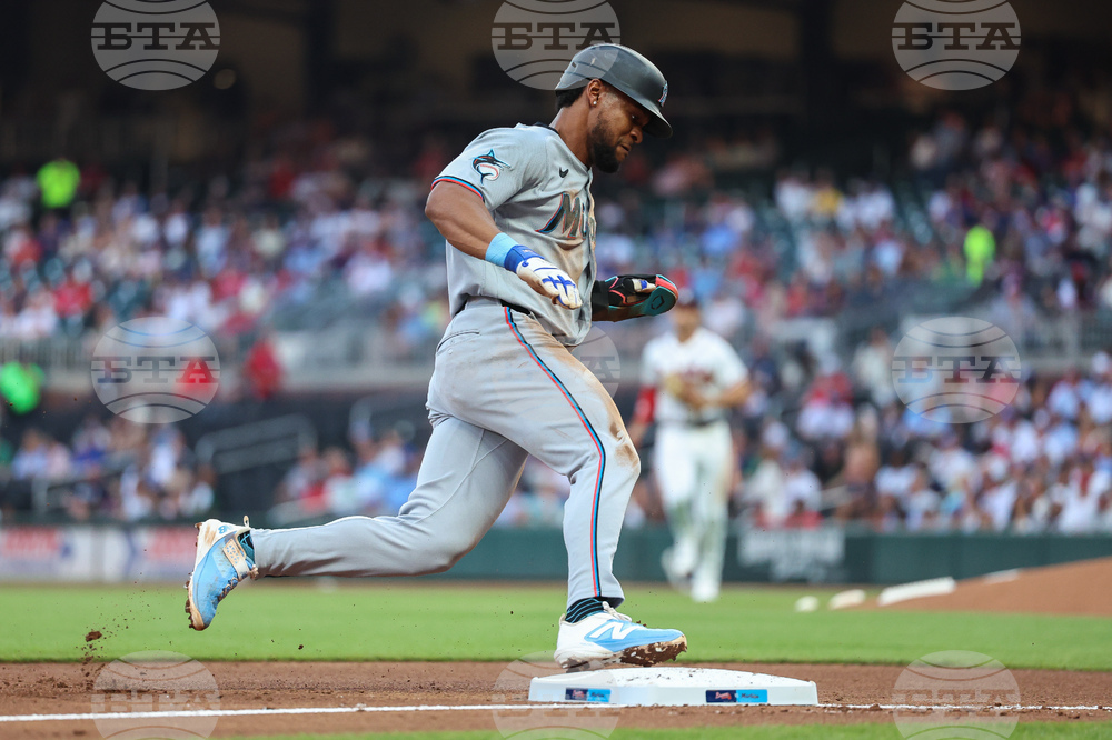 Marlins Braves Baseball