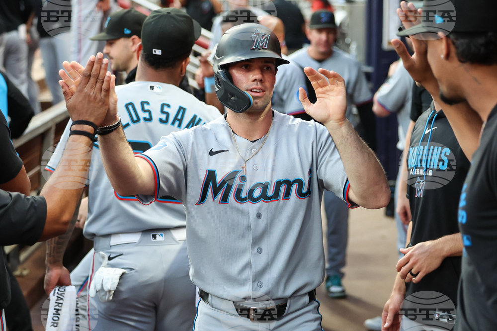 Marlins Braves Baseball