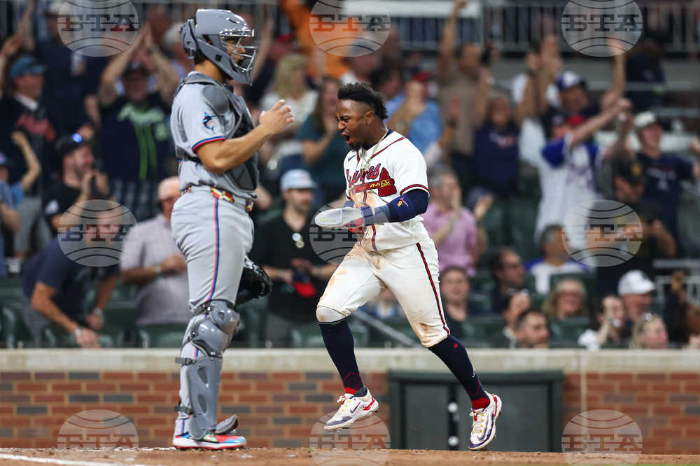 Marlins Braves Baseball