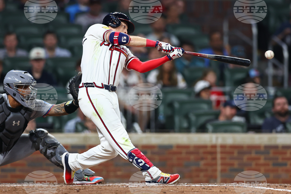 Marlins Braves Baseball