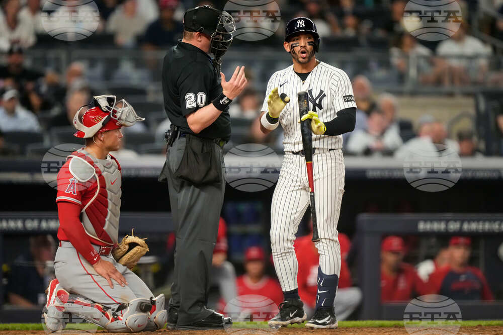 Angels Yankees Baseball