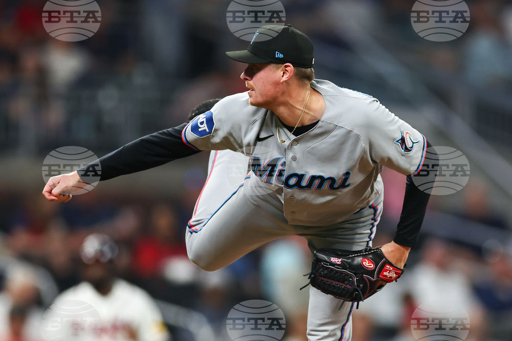 Marlins Braves Baseball