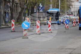 Бургас - улица - ремонт