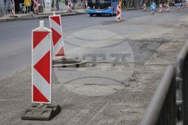 Бургас - улица - ремонт