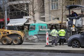 Бургас - улица - ремонт