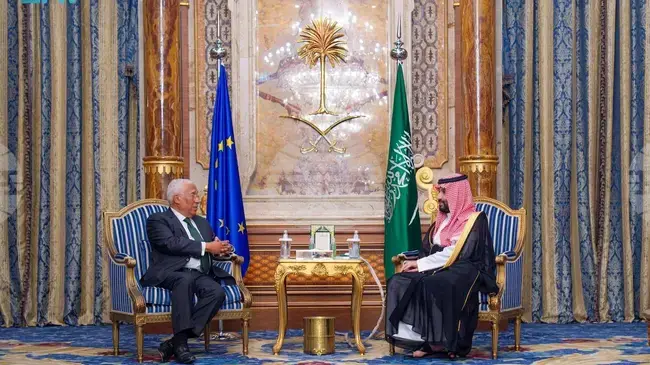 СПА: Саудитският престолонаследник се срещна с председателя на Европейския съвет в Джеда