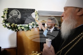 Украйна - Одеска духовна семинария - Добри Чинтулов - плоча - откриване