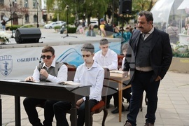 Русе - възстановка по повод на 134 години от написването на българския всеучилищен химн от Стоян Михайловски