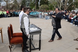 Русе - възстановка по повод на 134 години от написването на българския всеучилищен химн от Стоян Михайловски