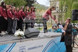 Русе - възстановка по повод на 134 години от написването на българския всеучилищен химн от Стоян Михайловски