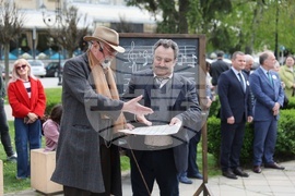 Русе - възстановка по повод на 134 години от написването на българския всеучилищен химн от Стоян Михайловски