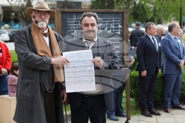 Русе - възстановка по повод на 134 години от написването на българския всеучилищен химн от Стоян Михайловски