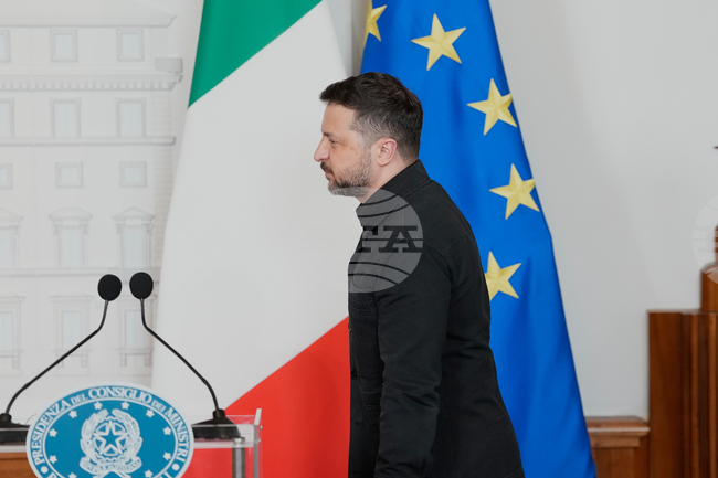 Зеленски обяви, че е обсъдил с италианския президент сигурността и подкрепата за Украйна