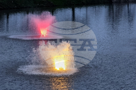 Ямбол - светещи фонтани - река Тунджа