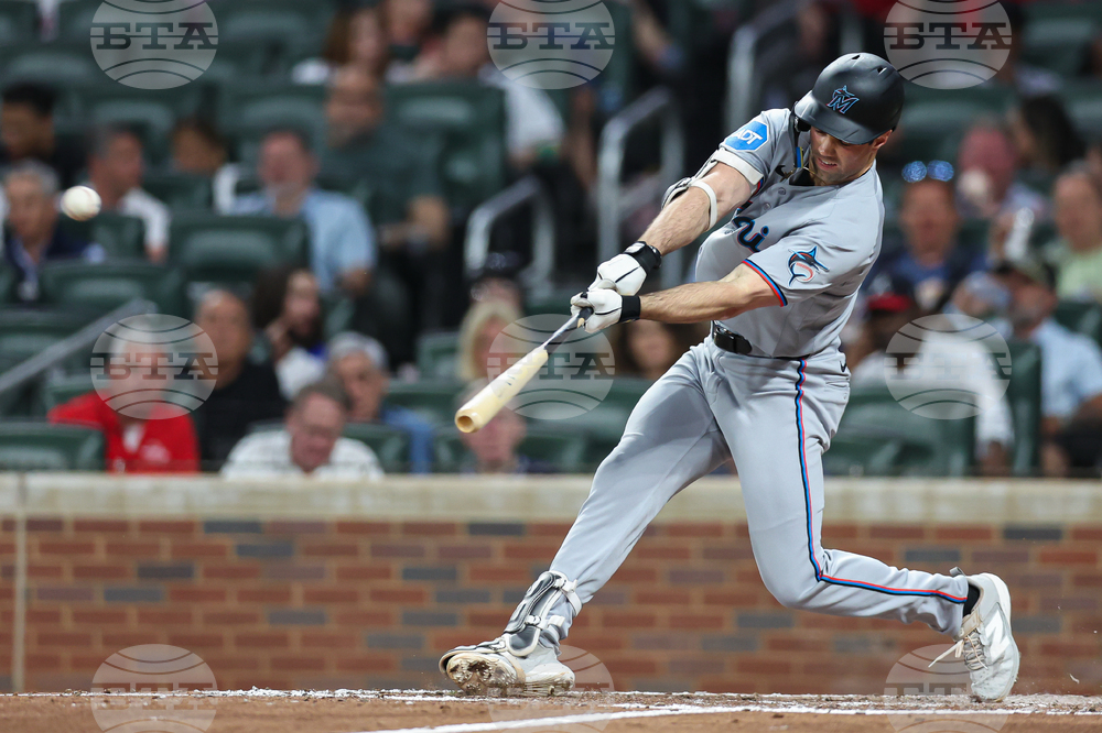 Marlins Braves Baseball