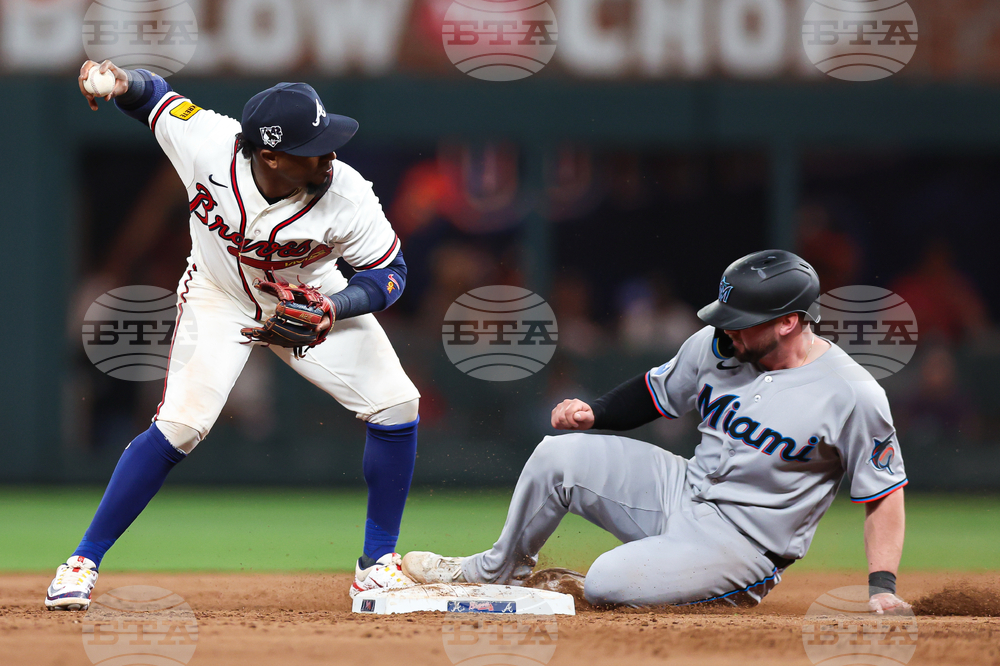 Marlins Braves Baseball